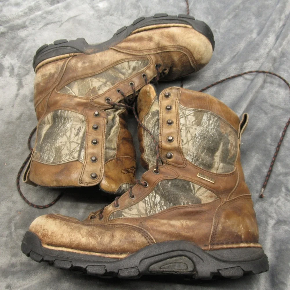 Danner Mens Boots 13 Hunt GORETEX Camo Leather Insulated Waterproof Pronghorn 8